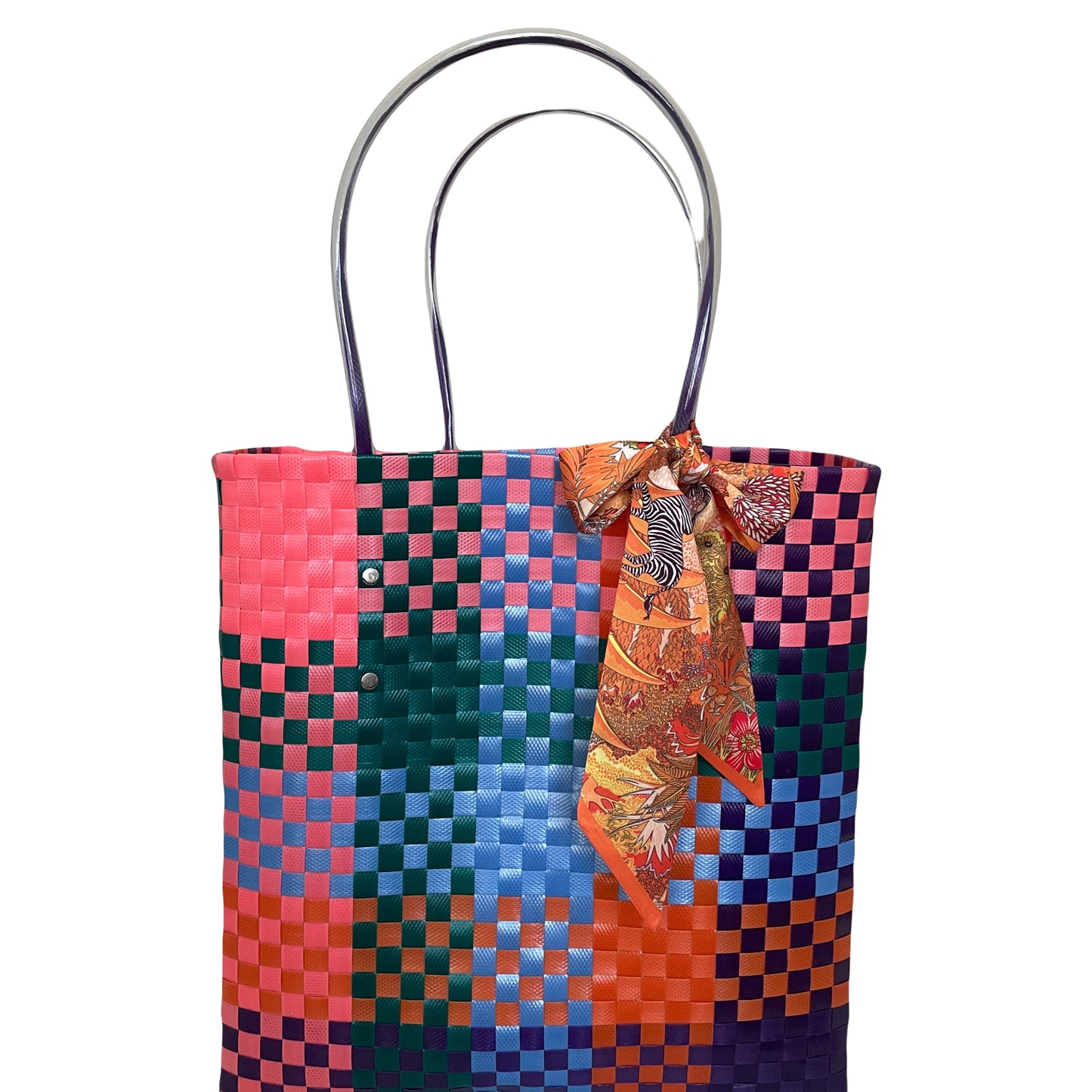 Zuncho bag pink, dark green, orange and blue